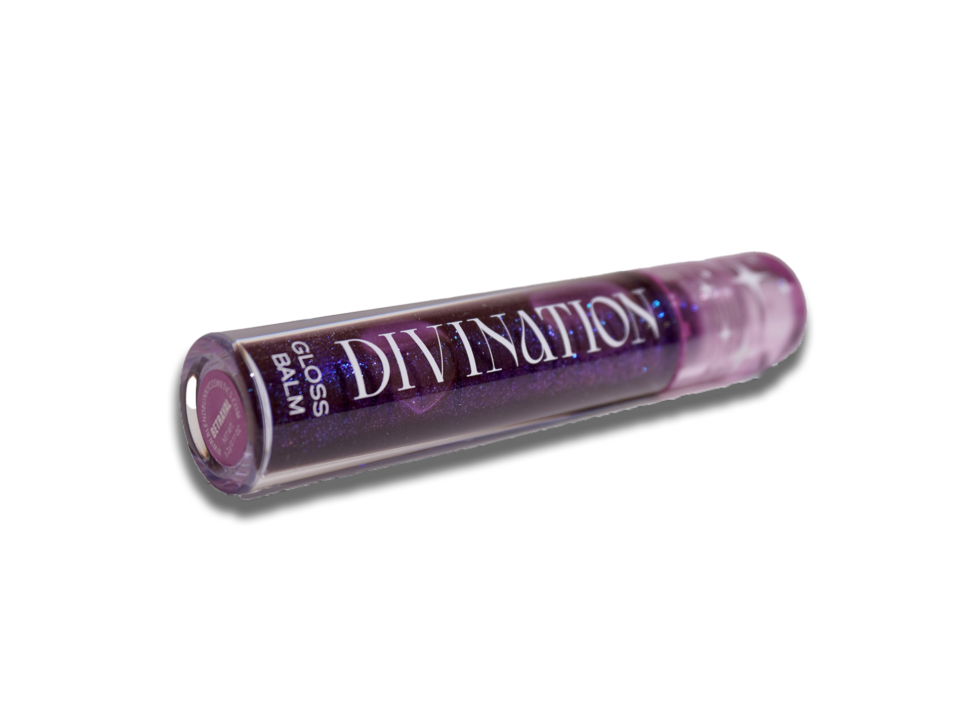 Burkana Divination Gloss Balm – Betrayal Purple Sparkle - Image 3